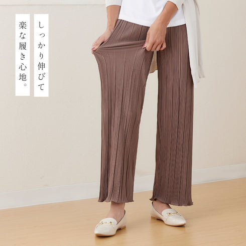 ラクゆるプリーツパンツ.|s6